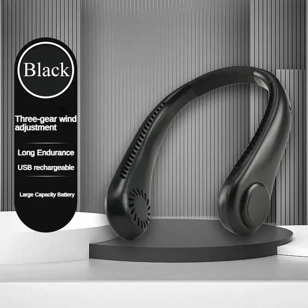 CoolAura 2025 – Hands-Free Bladeless Neck Fan