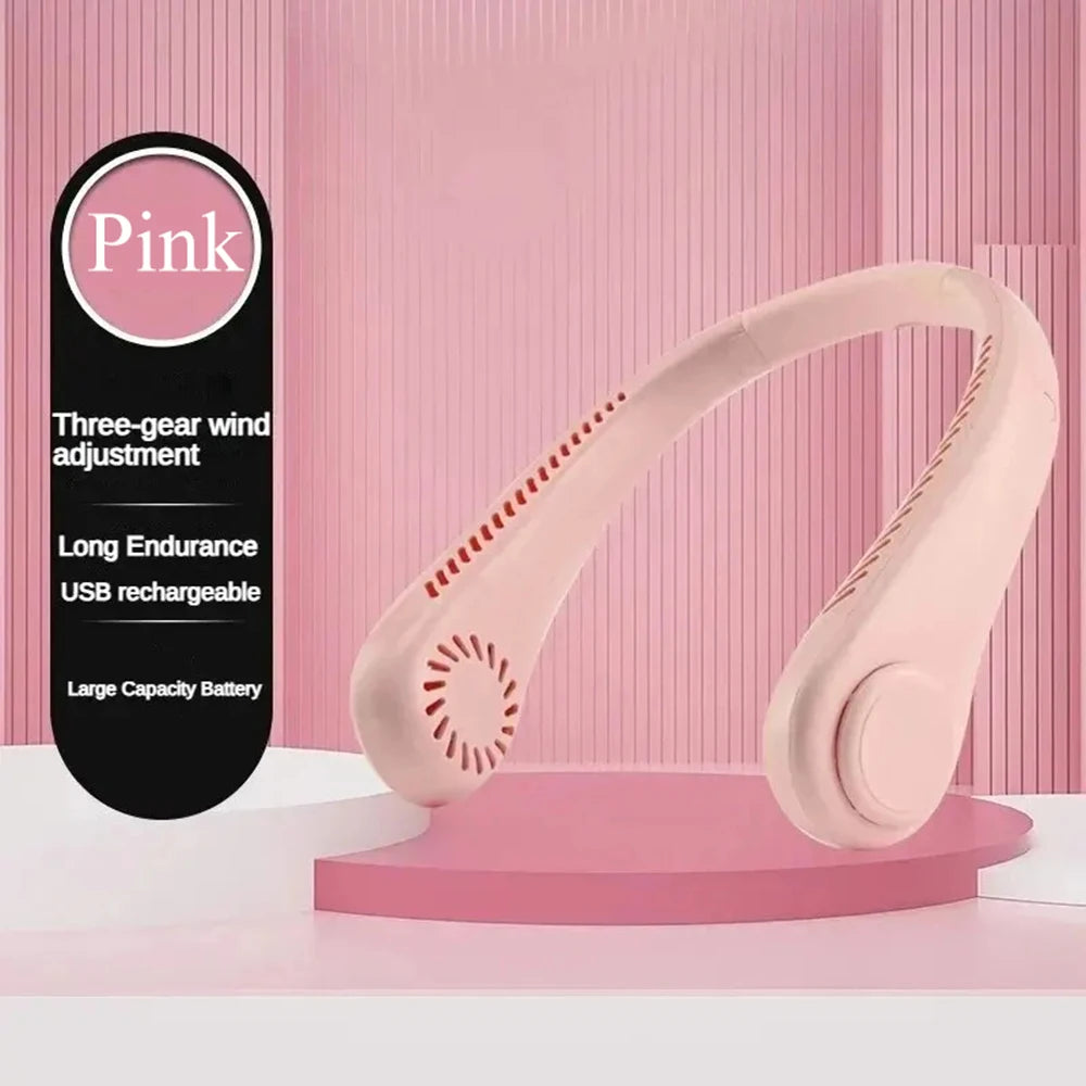 CoolAura 2025 – Hands-Free Bladeless Neck Fan