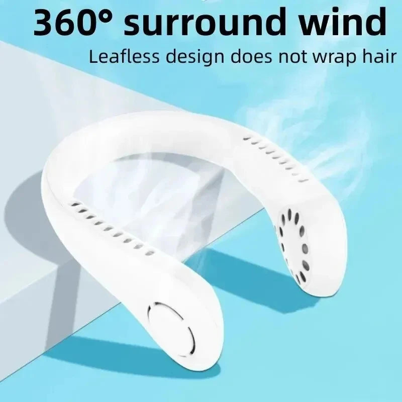 CoolAura 2025 – Hands-Free Bladeless Neck Fan